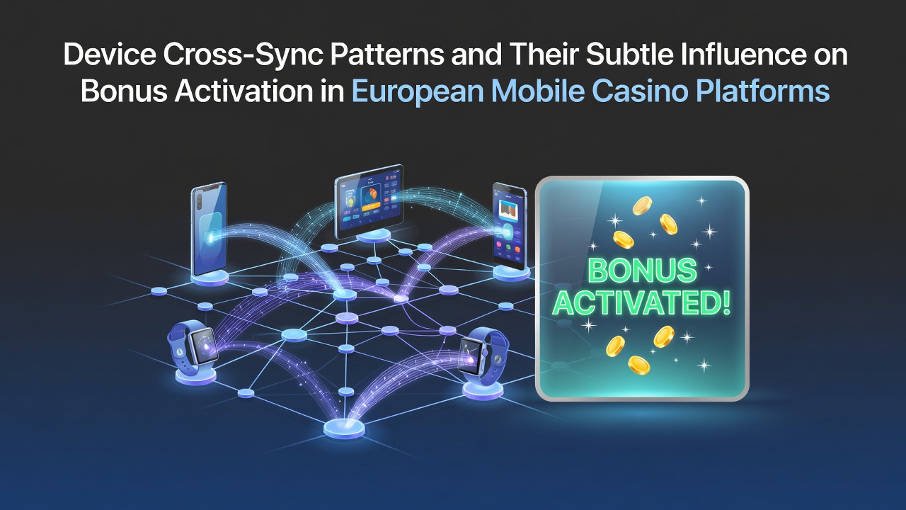 Darstellung von Synchronisationsprozessen zwischen mobilen Geräten in Casino-Netzwerken