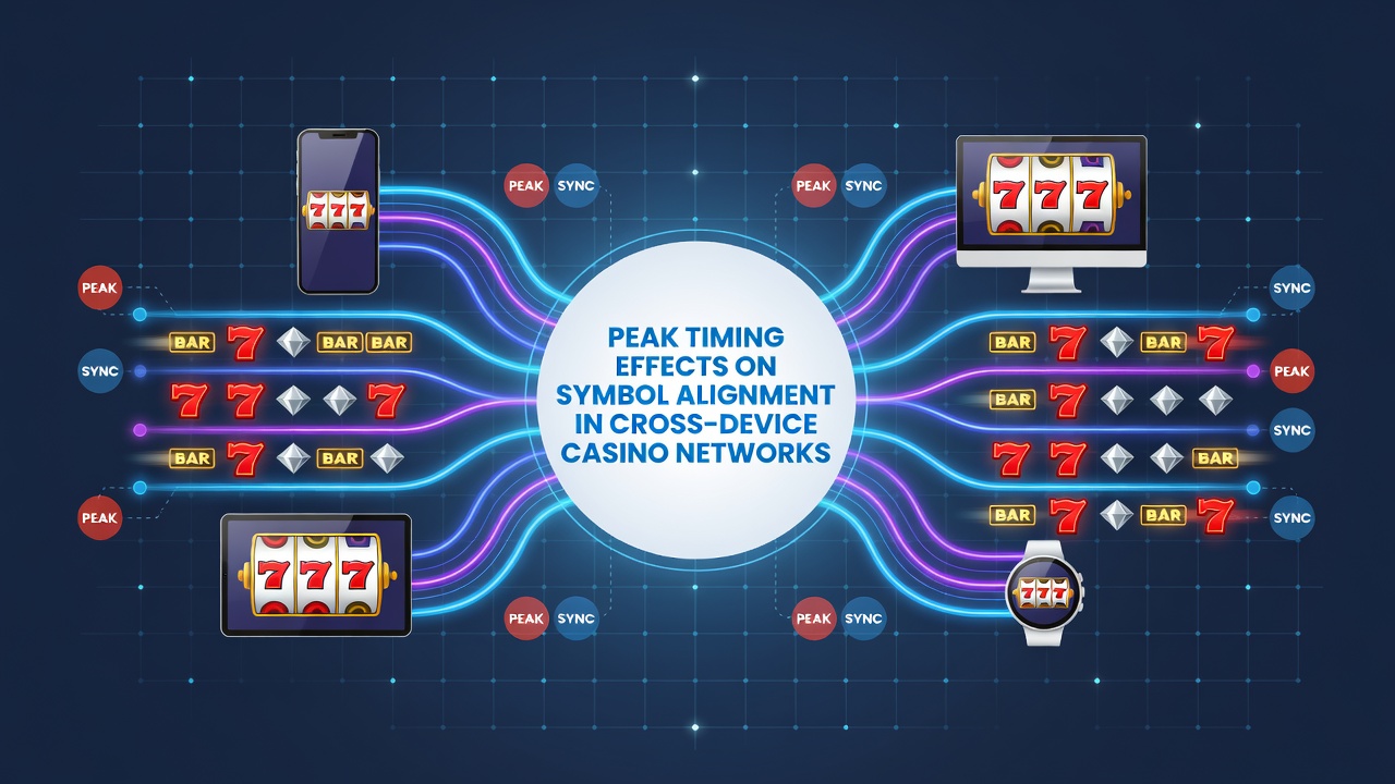 Diagramm zu Spitzenzeitpunkten und Symbolausrichtungen in vernetzten Casino-Systemen