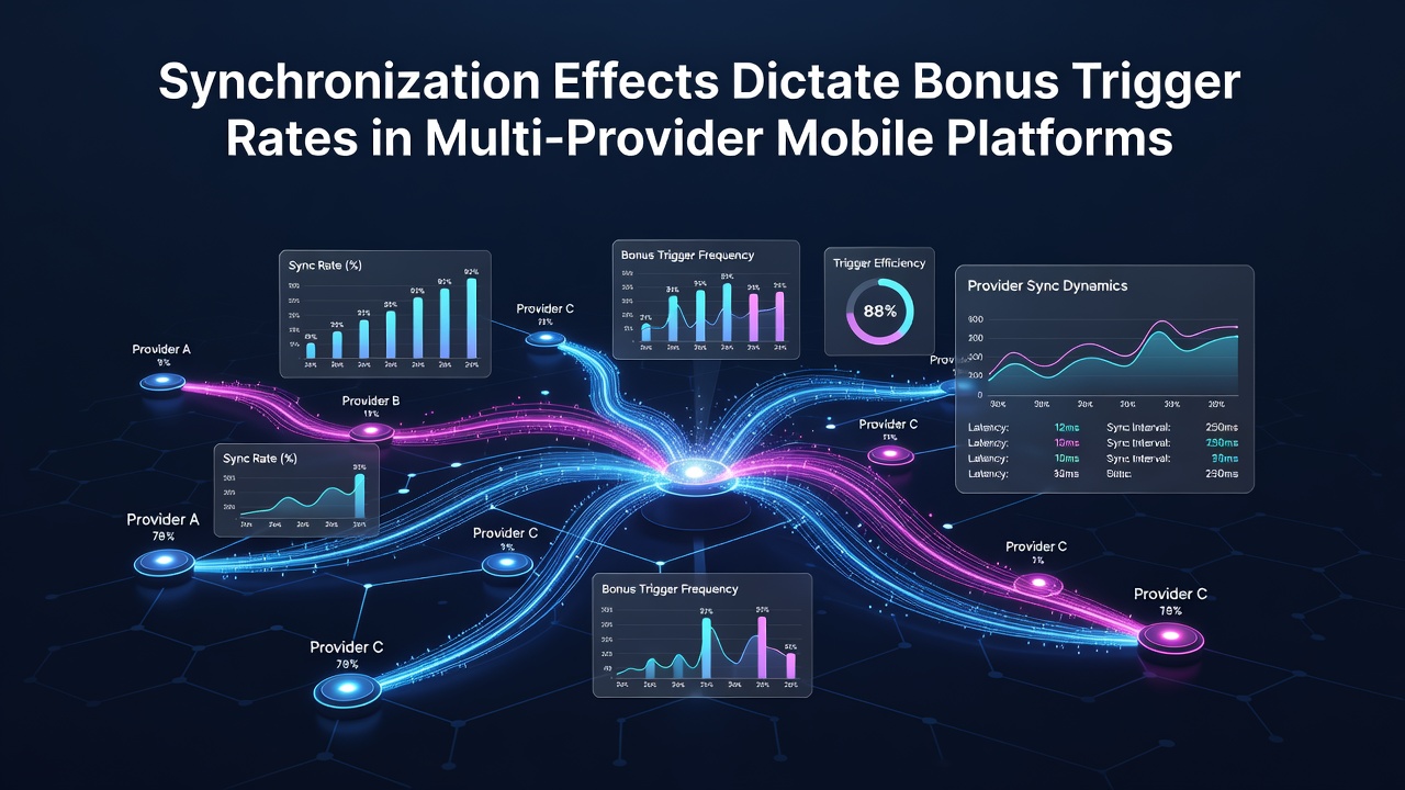 Diagramm zu Datensynchronisation und Bonus-Trigger-Raten in mobilen Plattformen