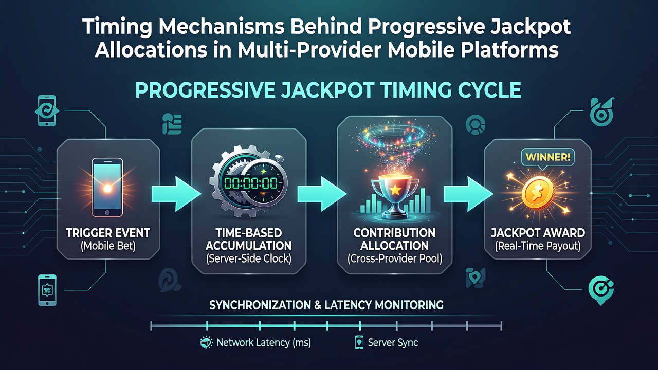Darstellung von Timing-Mechanismen bei progressiven Jackpots in mobilen Plattformen